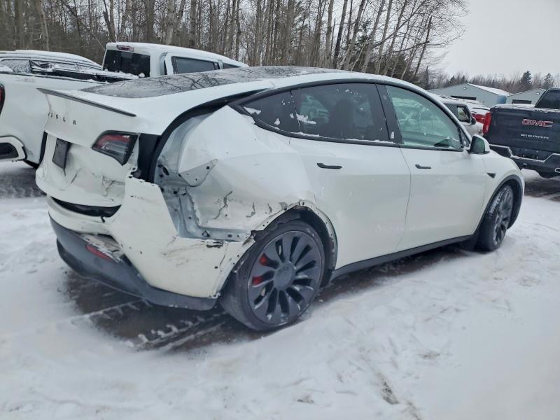 2022 Tesla Model y VIN 7SAYGDEF4NF515601 COPART salvage auction — REAR END, ON - PERMIT SALVAGE, sold $12,300 on 2026-07-16 (photo 3)