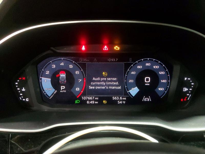 2021 Audi Q3 VIN WA1DECF32M1112749 COPART salvage auction — REAR END, Fl - Cert Of Title Slvg Rebuildable, sold $4,250 on 2026-07-21 (photo 9)