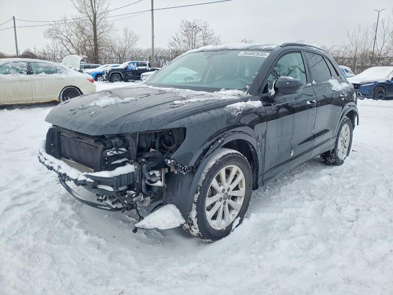 2020 Audi Q3 VIN WA1AECF3XL1073507 COPART salvage auction — REAR END, Qc - Gravement Accidente, sold $7,400 on 2026-07-14 (photo 1)