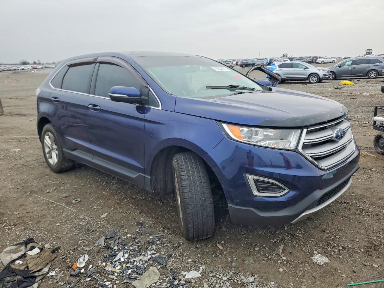 2016 Ford Edge VIN 2FMPK4J98GBC67839 COPART salvage auction — Side, IN - CERT OF TITLE-SALVAGE TITLE, sold $1,550 on 2026-07-09 (photo 4)