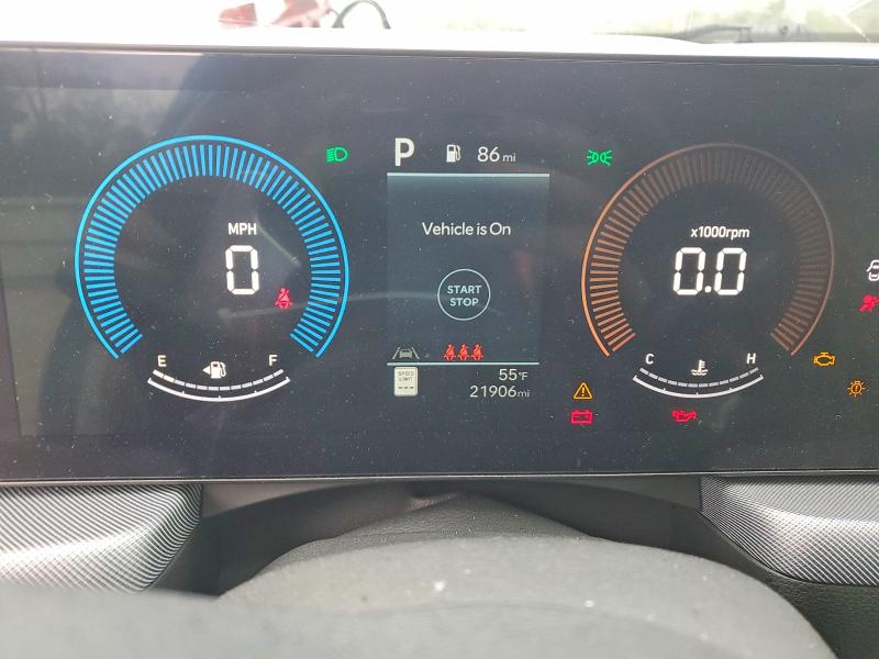 2024 Hyundai Sonata VIN KMHL64JA3RA415553 COPART salvage auction — FRONT END, Ga - Cert Of Title-Salvage, sold $4,000 on 2026-07-09 (photo 9)
