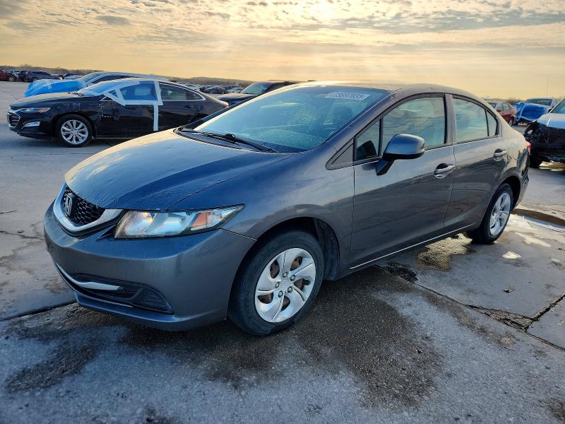 2013 Honda Civic VIN 19XFB2F53DE238862 COPART salvage auction — HAIL, Tx - Certificate Of Title, sold $775 on 2026-07-09 (photo 1)