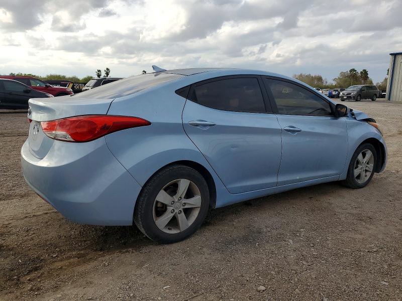 2011 Hyundai Elantra VIN KMHDH4AE8BU109390 COPART salvage auction — FRONT END, Tx - Salvage Vehicle Title, sold $250 on 2026-07-22 (photo 3)