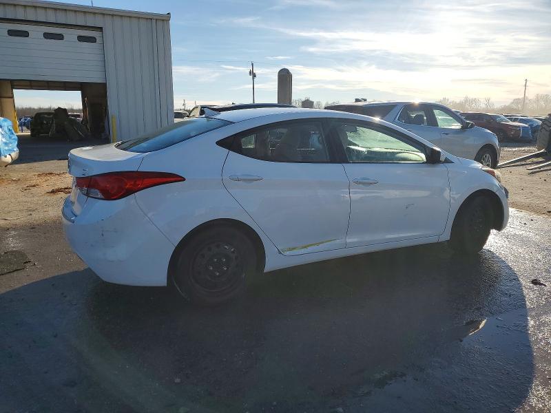 2012 Hyundai Elantra VIN 5NPDH4AE2CH137153 COPART salvage auction — VANDALISM, AL - CERTIFICATE OF TITLE, sold $675 on 2026-07-02 (photo 3)