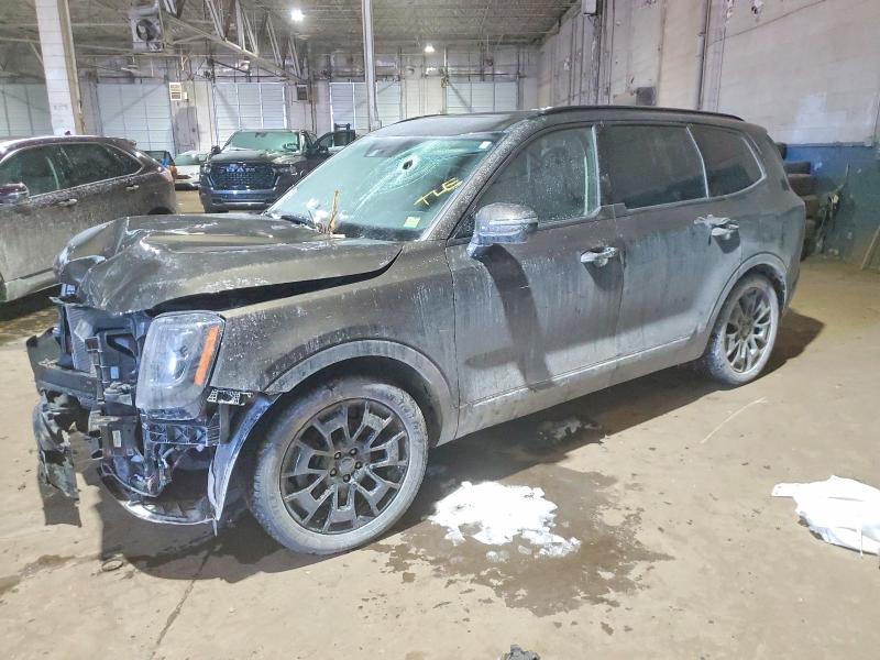 2021 Kia Telluride VIN 5XYP3DHC7MG142146 COPART salvage auction — FRONT END, OH - CERT OF TITLE-SALVAGE, sold $5,000 on 2026-07-31 (photo 1)