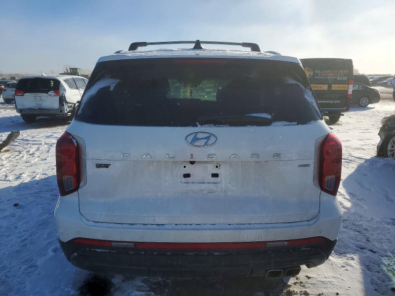 2025 Hyundai Palisade VIN KM8R3DGE2SU927368 COPART salvage auction — FRONT END, Il - Salvage Certificate, sold $7,500 on 2026-07-16 (photo 6)