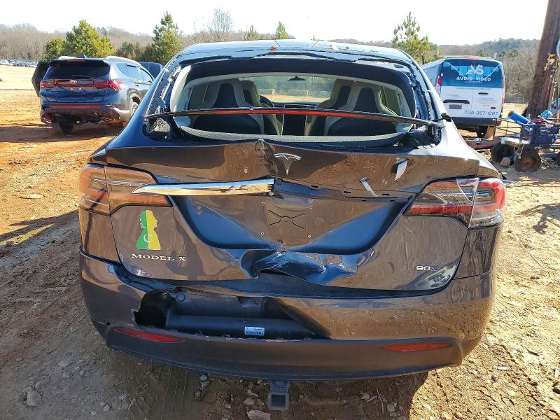 2017 Tesla Model x VIN 5YJXCBE28HF050119 COPART salvage auction — REAR END, NC - CERTIFICATE OF TITLE, sold $5,300 on 2026-07-06 (photo 6)