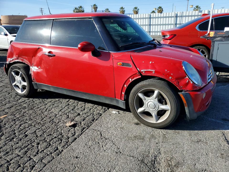2006 Mini Cooper VIN WMWRC33516TK66753 COPART salvage auction — REAR END, Ca - Salvage Certificate, sold $200 on 2026-07-13 (photo 4)