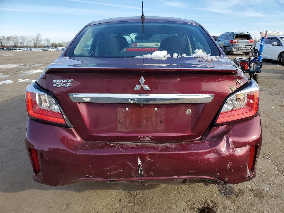 2024 Mitsubishi Mirage VIN ML32FUFJ3RHF06621 COPART salvage auction — FRONT END, Va - Cert Of Title - Salvage, sold $2,800 on 2026-07-08 (photo 6)