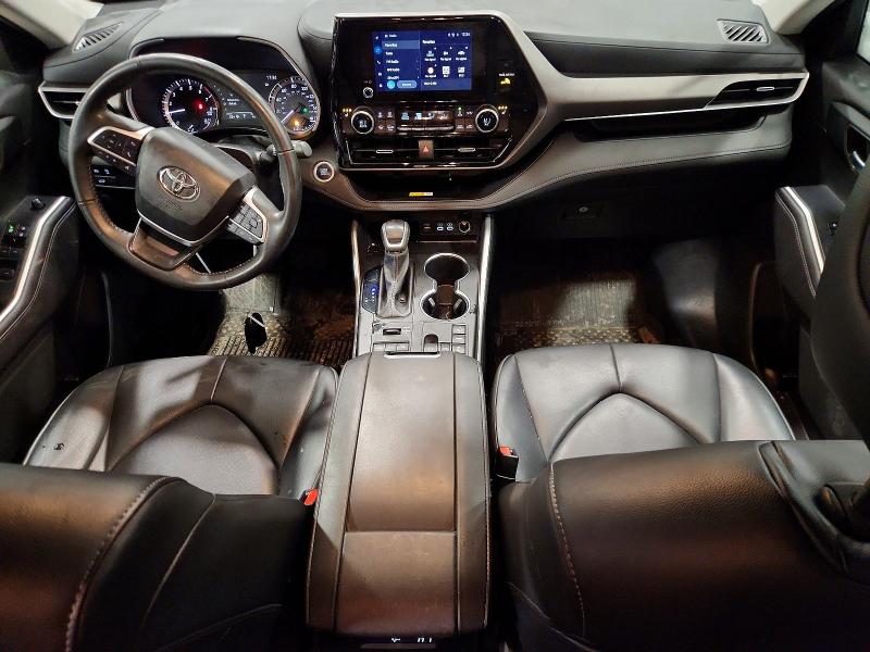 2024 Toyota Highlander VIN 5TDKDRBH0RS550555 COPART salvage auction — REAR END, VT - CERT OF TITLE-PARTS ONLY SALVA, sold $18,500 on 2026-07-13 (photo 8)