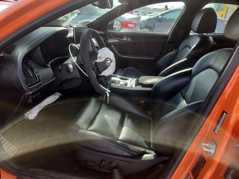 2019 Kia Stinger VIN KNAE35LC6K6070924 COPART salvage auction — FRONT END, Il - Salvage Certificate, sold $4,750 on 2026-07-13 (photo 7)