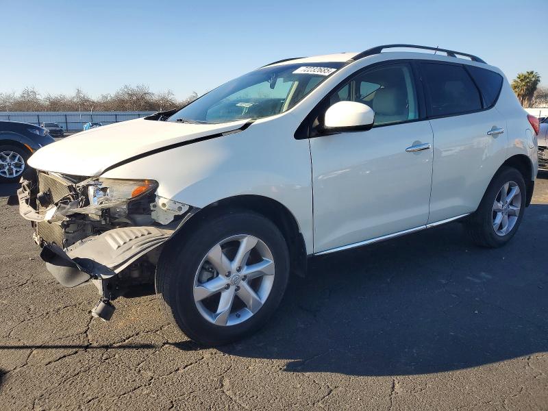 2009 Nissan Murano VIN JN8AZ18WX9W114370 COPART salvage auction — FRONT END, Ca - Salvage Certificate, sold $100 on 2026-07-09 (photo 1)
