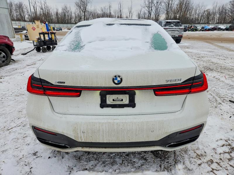 2022 BMW 7er VIN WBA7U2C08NCK33895 COPART salvage auction — FRONT END, Mi - Cert Of Title-Salvage Vehicle, sold $28,750 on 2026-07-08 (photo 6)