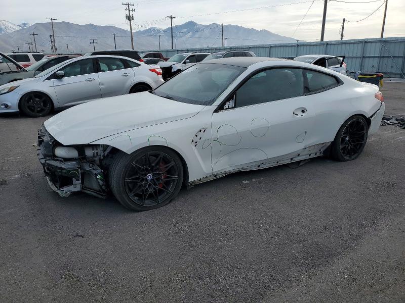 2022 BMW M4 VIN WBS43AZ08NCK30336 COPART salvage auction — FRONT END, Ut - Salvage Certificate, sold $13,400 on 2026-07-31 (photo 1)