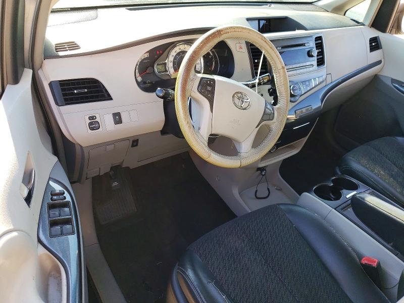 2012 Toyota Sienna VIN 5TDXK3DC1CS243395 COPART salvage auction — REAR END, Wv - Salvage Certificate, sold $1,000 on 2026-07-24 (photo 8)