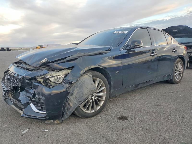2018 Infiniti Q50 VIN JN1EV7AR7JM440761 COPART salvage auction — FRONT END, Nv - Salvage Title, sold $3,250 on 2026-07-20 (photo 1)