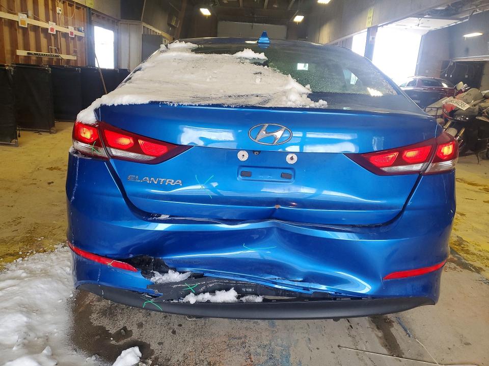 2017 Hyundai Elantra VIN KMHD84LF6HU242910 COPART salvage auction — REAR END, In - Cert Of Title-Salvage Title, sold $2,300 on 2026-07-31 (photo 6)