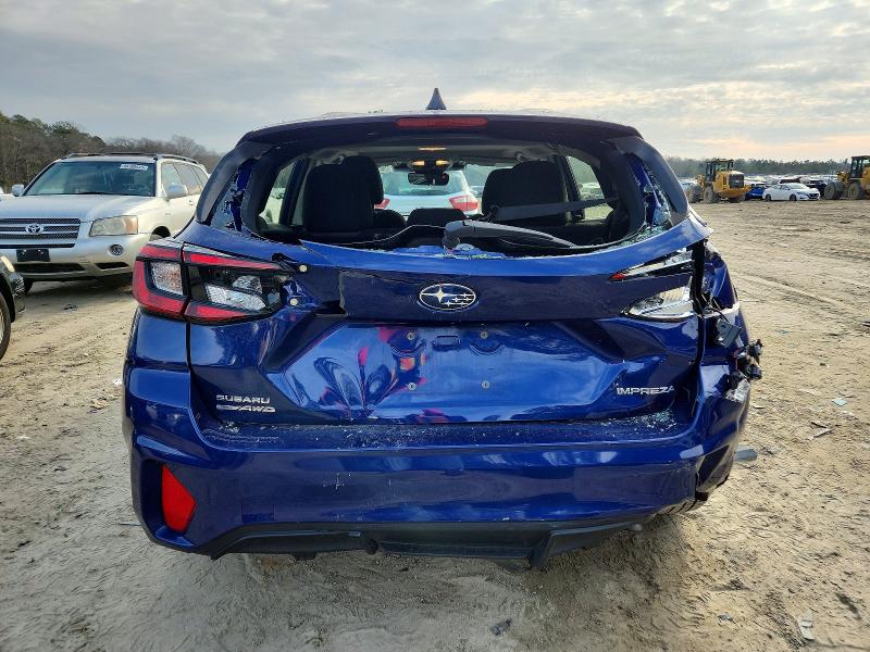 2025 Subaru Impreza VIN JF1GUAFCXS8201702 COPART salvage auction — REAR END, Va - Cert Of Title - Salvage, sold $4,950 on 2026-07-07 (photo 6)
