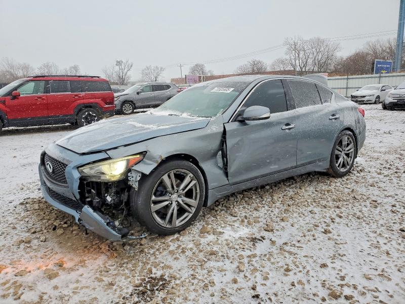 2018 Infiniti Q50 VIN JN1EV7AP5JM353830 COPART salvage auction — FRONT END, Il - Salvage Certificate, sold $1,900 on 2026-07-29 (photo 1)