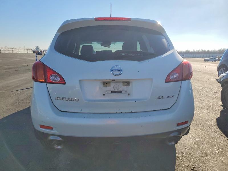 2009 Nissan Murano VIN JN8AZ18WX9W114370 COPART salvage auction — FRONT END, Ca - Salvage Certificate, sold $100 on 2026-07-09 (photo 6)