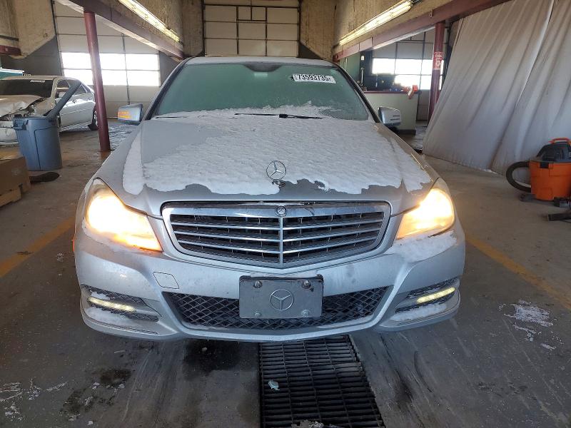 2012 Mercedes-benz C class VIN WDDGF8BB2CA603028 COPART salvage auction — REAR END, IN - CERT OF TITLE-SALVAGE TITLE, sold $725 on 2026-07-20 (photo 5)
