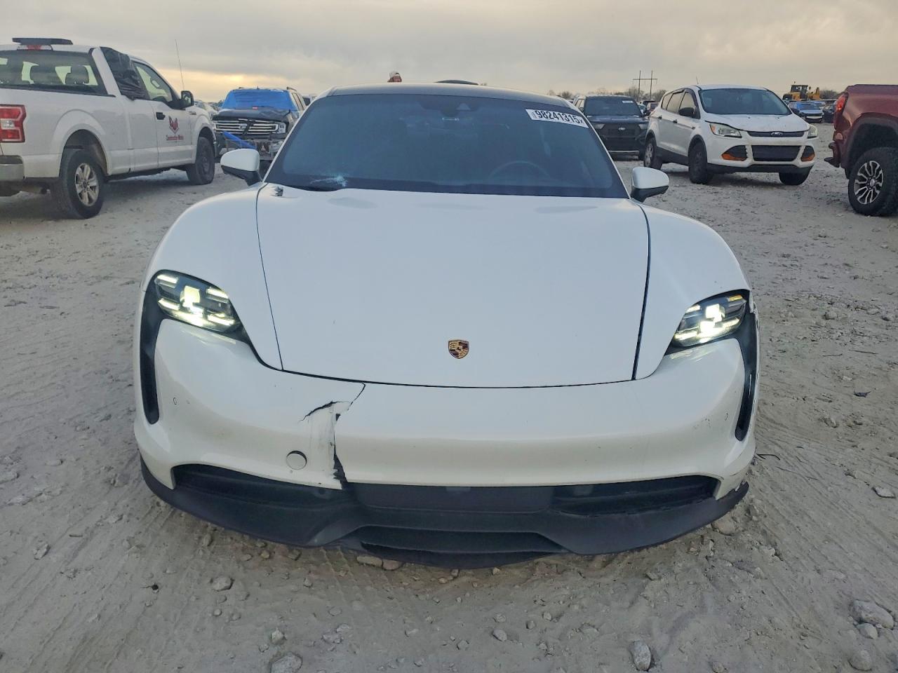 2021 Porsche Taycan VIN WP0AA2Y1XMSA14785 COPART salvage auction — Front End, ID - SALVAGE CERTIFICATE OF TITLE, sold $24,500 on 2026-08-24 (photo 5)