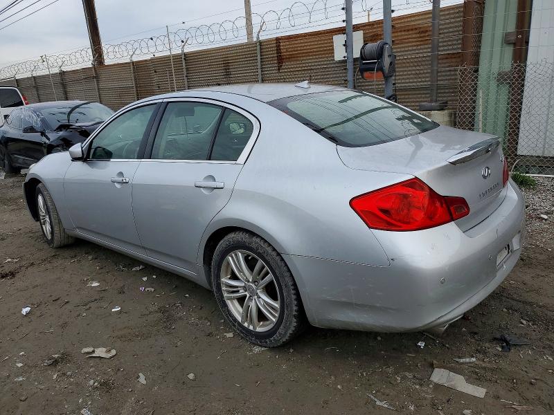 2012 Infiniti G37 VIN JN1CV6AR0CM970963 COPART salvage auction — FRONT END, Ca - Salvage Certificate, sold $200 on 2026-07-30 (photo 2)