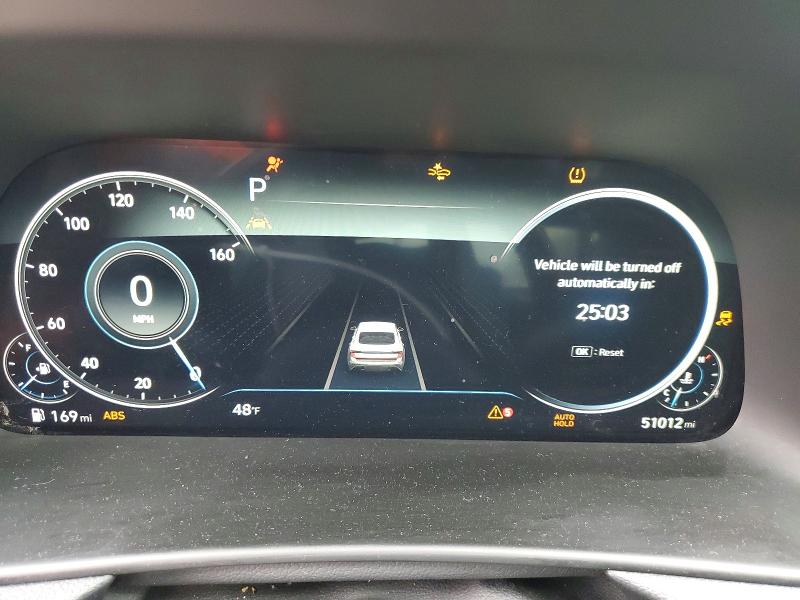 2021 Hyundai Sonata VIN KMHL14JA0MA160027 COPART salvage auction — FRONT END, Nv - Salvage Title, sold $3,550 on 2026-07-16 (photo 9)