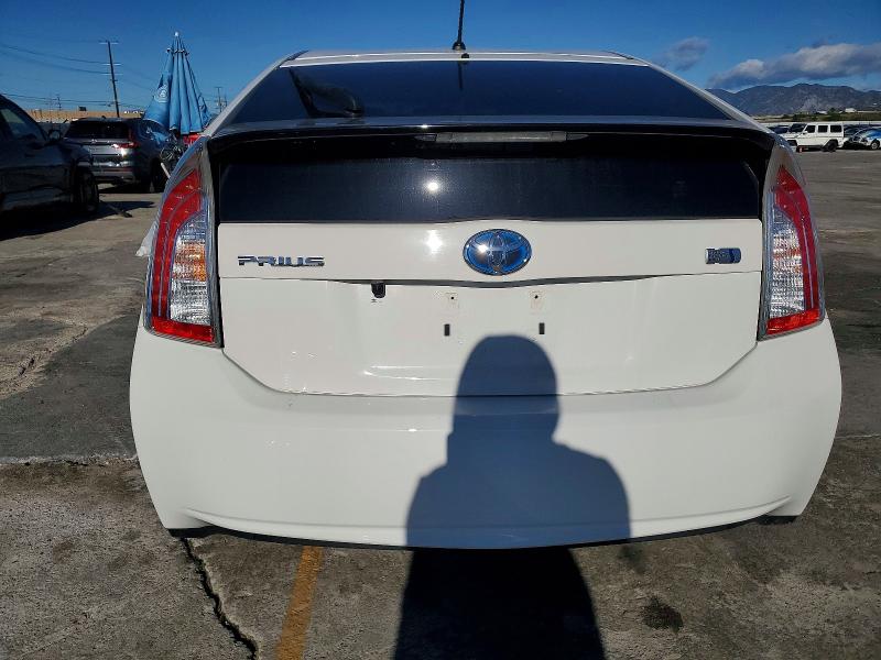 2013 Toyota Prius VIN JTDKN3DU4D5559374 COPART salvage auction — FRONT END, Ca - Salvage Certificate, sold $250 on 2026-07-27 (photo 6)