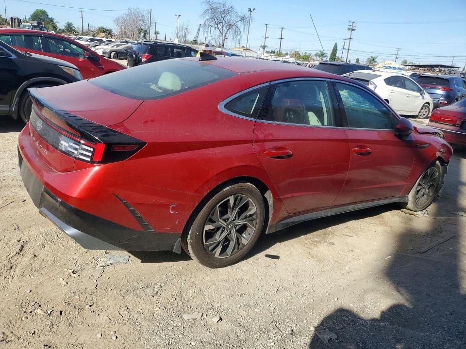 2024 Hyundai Sonata VIN KMHL64JA5RA368610 COPART salvage auction — FRONT END, CA - SALVAGE CERTIFICATE, sold $4,000 on 2026-07-13 (photo 3)