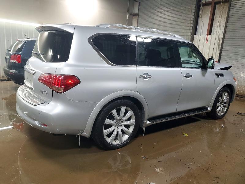 2012 Infiniti Qx56 VIN JN8AZ2NE7C9018378 COPART salvage auction — FRONT END, Il - Salvage Certificate, sold $1,350 on 2026-07-07 (photo 3)