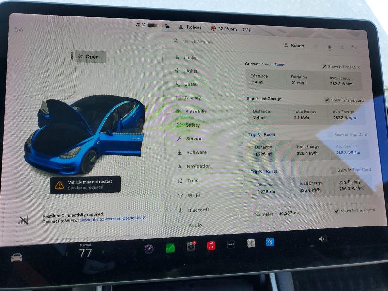 2020 Tesla Model 3 VIN 5YJ3E1EAXLF799300 COPART salvage auction — FRONT END, Id - Salvage Certificate Of Title, sold $6,000 on 2026-07-13 (photo 9)