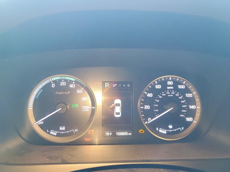 2017 Hyundai Sonata VIN KMHE24L37HA063191 COPART salvage auction — FRONT END, Az - Cert Of Title-Restored Salvage, sold $1,400 on 2026-07-06 (photo 9)