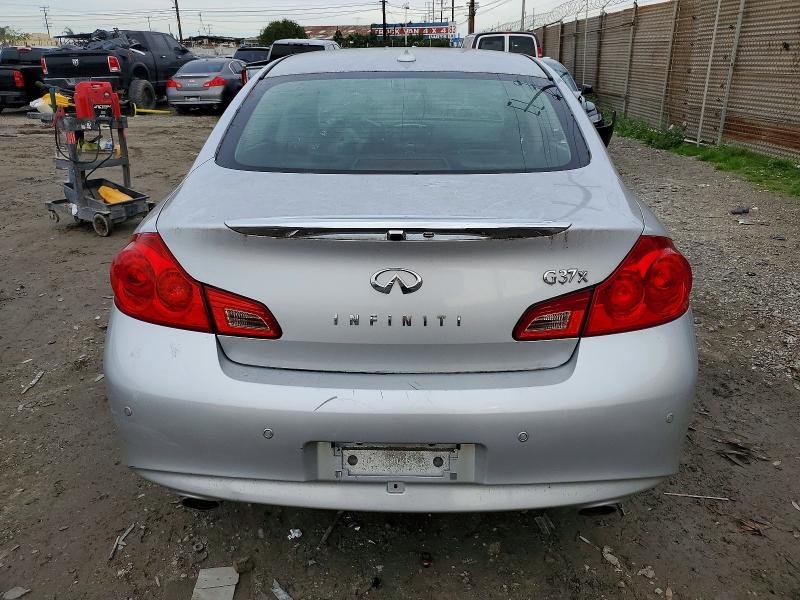 2012 Infiniti G37 VIN JN1CV6AR0CM970963 COPART salvage auction — FRONT END, Ca - Salvage Certificate, sold $200 on 2026-07-30 (photo 6)