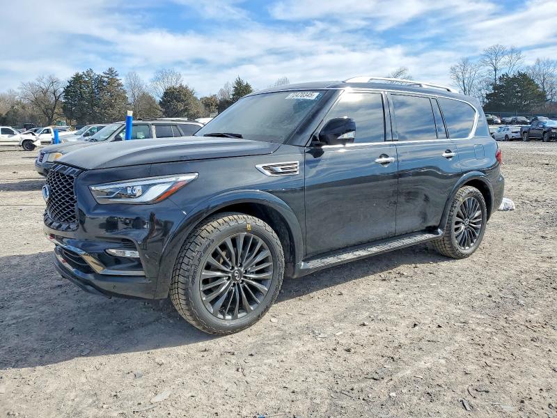 2024 Infiniti Qx80 VIN JN8AZ2AE6R9327502 COPART salvage auction — FRONT END, Tn - Salvage Certificate, sold $20,900 on 2026-07-21 (photo 1)