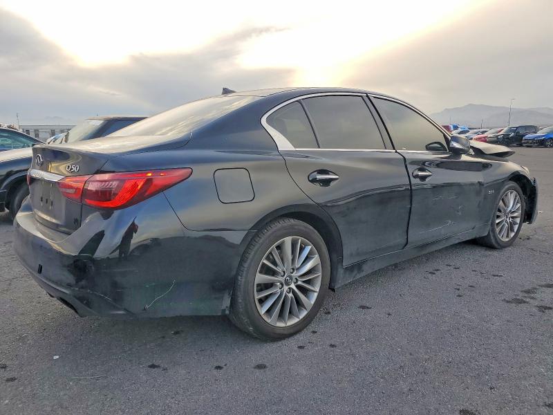 2018 Infiniti Q50 VIN JN1EV7AR7JM440761 COPART salvage auction — FRONT END, Nv - Salvage Title, sold $3,250 on 2026-07-20 (photo 3)