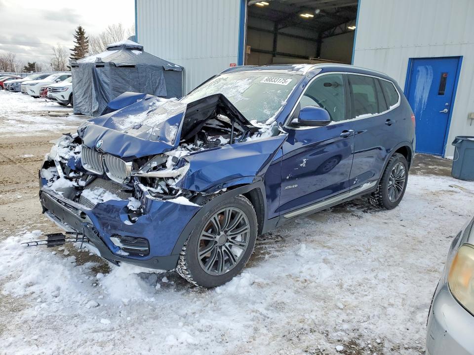 2015 BMW X3 VIN 5UXWX9C58F0D61410 COPART salvage auction — FRONT END, Other, sold $1,000 on 2026-07-16 (photo 1)