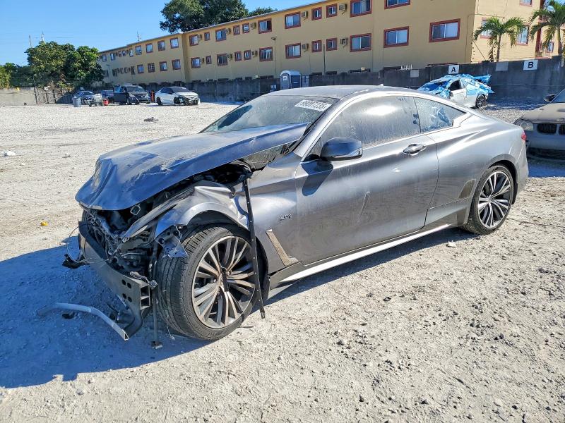2017 Infiniti Q60 VIN JN1CV7EK4HM111241 COPART salvage auction — FRONT END, Fl - Cert Of Title Slvg Rebuildable, sold $3,650 on 2026-07-14 (photo 1)