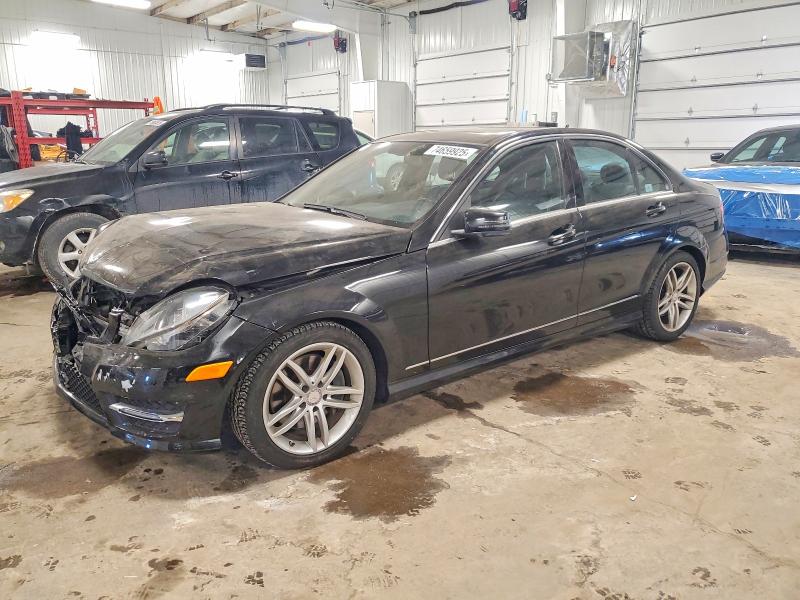 2014 Mercedes-benz VIN WDDGF8AB4ER306235 COPART salvage auction — FRONT END, Mn - Parts Vehicle Bill Of Sale, sold $875 on 2026-07-28 (photo 1)