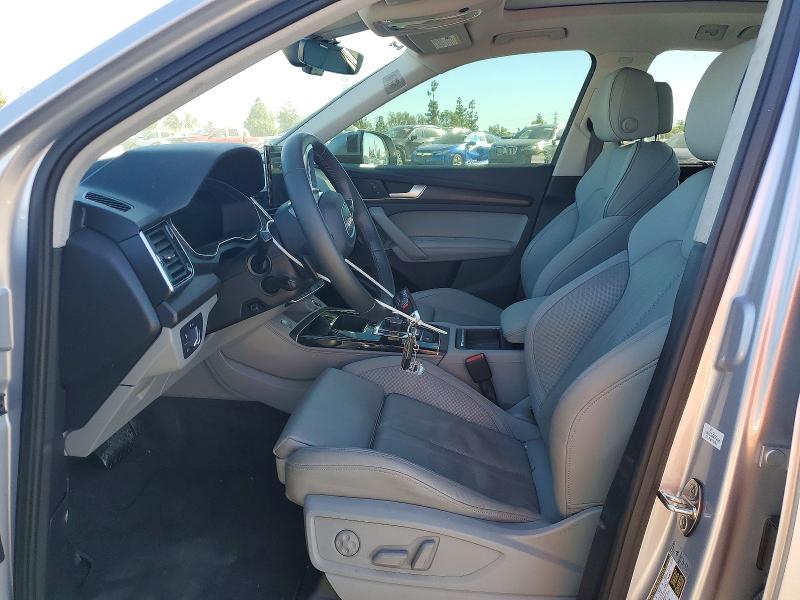 2022 Audi Q5 VIN WA1EAAFYXN2011230 COPART salvage auction — REAR END, Ca - Salvage Certificate, sold $550 on 2026-07-28 (photo 7)