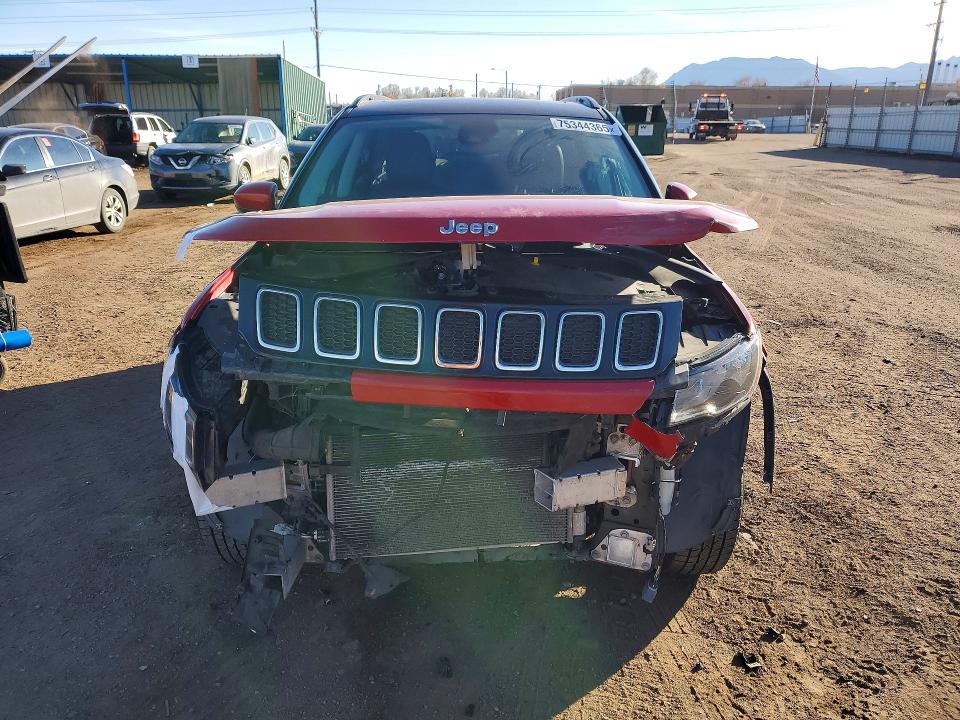 2020 Jeep Compass VIN 3C4NJDBB7LT244535 COPART salvage auction — FRONT END, Co - Salvage Title, sold $900 on 2026-07-22 (photo 5)