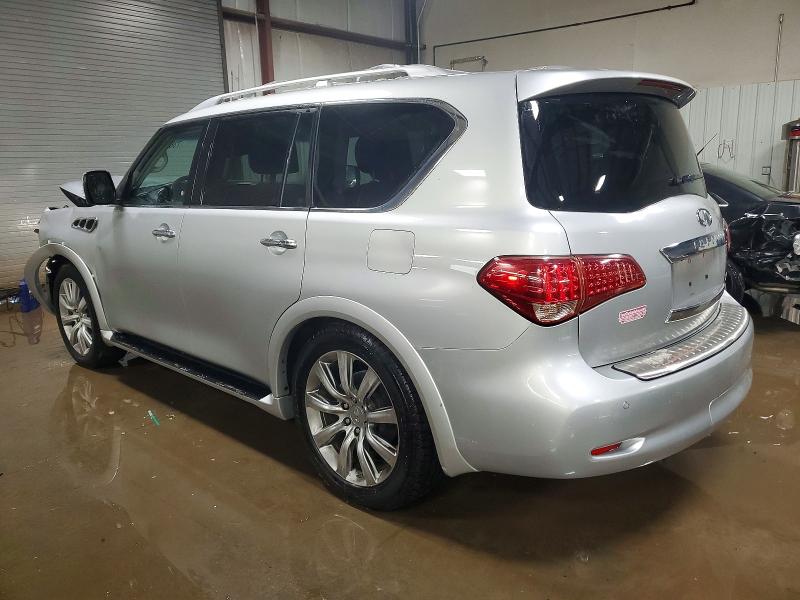 2012 Infiniti Qx56 VIN JN8AZ2NE7C9018378 COPART salvage auction — FRONT END, Il - Salvage Certificate, sold $1,350 on 2026-07-07 (photo 2)