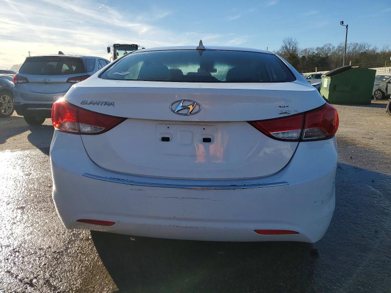 2012 Hyundai Elantra VIN 5NPDH4AE2CH137153 COPART salvage auction — VANDALISM, AL - CERTIFICATE OF TITLE, sold $675 on 2026-07-02 (photo 6)