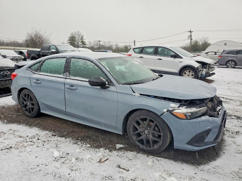 2022 Honda Civic VIN 2HGFE2F59NH514024 COPART salvage auction — FRONT END, NJ - CERT OF TITLE-SALVAGE, sold $6,300 on 2026-07-02 (photo 4)