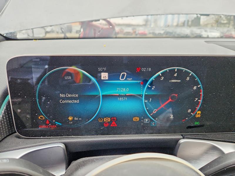 2021 Mercedes-benz Glb VIN W1N4M4HB3MW146598 COPART salvage auction — FRONT END, Nj - Cert Of Title-Salvage, sold $8,300 on 2026-07-22 (photo 9)
