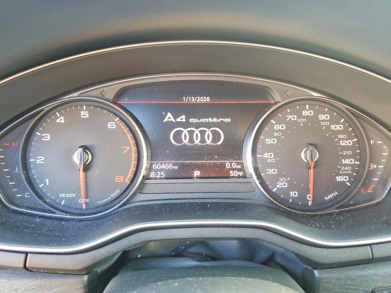 2018 Audi A4 VIN WAUDNAF41JA094787 COPART salvage auction — FRONT END, Ca - Salvage Certificate, sold $3,600 on 2026-07-06 (photo 9)