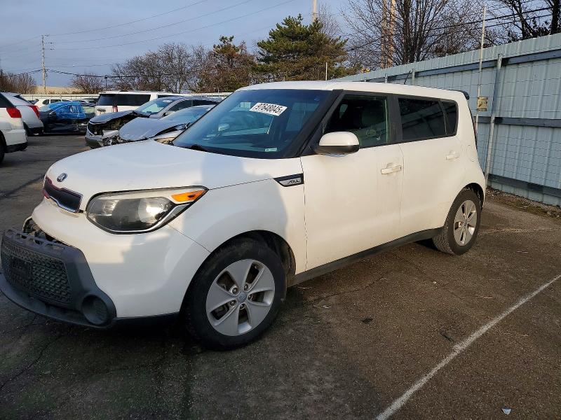 2016 Kia Soul VIN KNDJN2A21G7356573 COPART salvage auction — FRONT END, Oh - Cert Of Title-Salvage, sold $475 on 2026-07-10 (photo 1)
