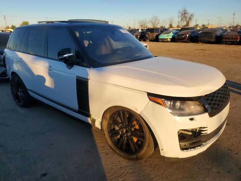 2018 Land rover RANGE ROVER VIN SALGS2RE5JA513705 COPART salvage auction — FRONT END, Ca - Salvage Certificate, sold $14,000 on 2026-07-27 (photo 4)