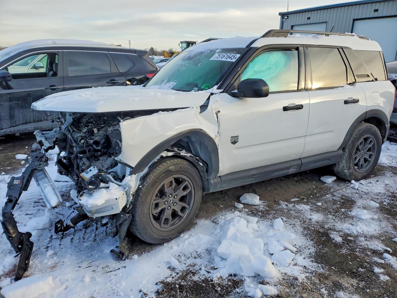 2024 Ford Bronco Sport VIN 3FMCR9B65RRF07459 COPART salvage auction — Front End, MD - CERT OF SALVAGE > 75% DAMAGE, sold $2,600 on 2026-07-02 (photo 1)