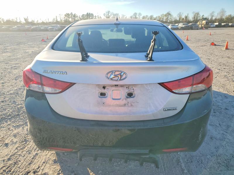 2013 Hyundai Elantra VIN KMHDH4AE8DU706509 COPART salvage auction — REAR END, Id - Salvage Certificate Of Title, sold $700 on 2026-07-31 (photo 6)